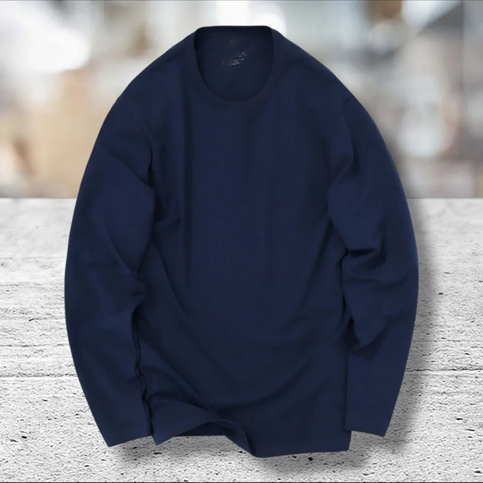 Áo thun cổ tròn dài tay 4 màu