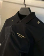 Áo Polo vải cotton gai tay ngắn