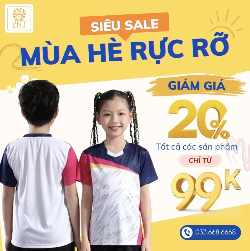 Bộ đồng phục thể thao trẻ em