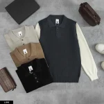 Áo Polo Len Cổ Bẻ Sát Nách Phối Tay Rời L816