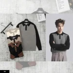 Áo Polo Len Nam Mix Hai Màu Cực Chất 772